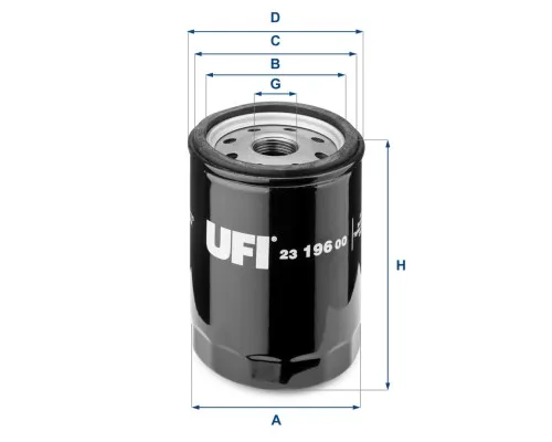 Фильтр масляный UFI 23.196.00