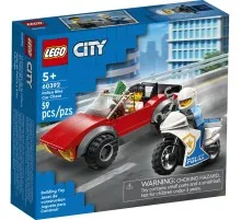 Конструктор LEGO City Переслідування автомобіля на поліцейському мотоциклі (60392)