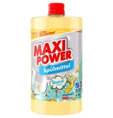 Засіб для ручного миття посуду Maxi Power Банан запаска 1000 мл (4823098411987)