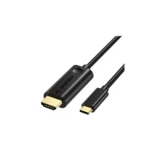 Кабель мультимедийный USB-C to HDMI 3.0m 4K 30Hz Choetech (XCH-0030BK)