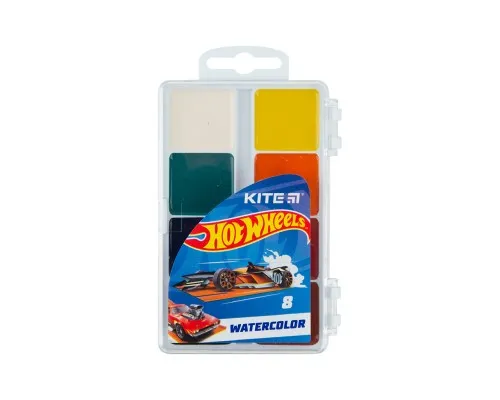 Акварельные краски Kite Hot Wheels 8 цветов (HW23-065)