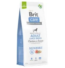 Сухой корм для собак Brit Care Dog Sustainable Adult Large Breed с курицей и насекомыми 12 кг (8595602558742)