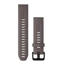 Ремінець до смарт-годинника Garmin fenix 7S, 20mm QuickFit Shale Gray Silicone (010-13102-10)