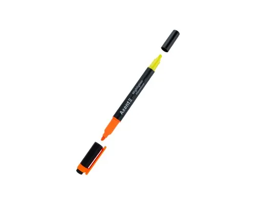 Маркер Axent Highlighter Dual 2-4 мм клиноподібний помаранчевий+жовтий (2534-12-A)
