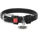 Нашийник для тварин WAUDOG Glamour з QR-паспортом "Стрази" XS Ш 12 мм чорний (33081)