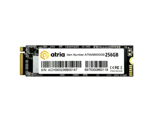 Накопичувач SSD M.2 2280 256GB X500S ATRIA (ATNVMX500S/256)