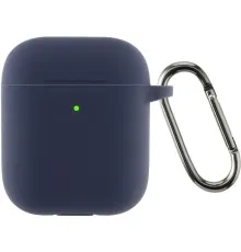 Чохол для навушників Armorstandart Silicone Case With Hook для Apple AirPods 2 Dark Blue (ARM59681)