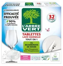Таблетки для посудомоечных машин L'Arbre Vert All in 1 32 шт. (3450601046810)