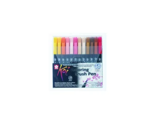 Художній маркер KOI набір Coloring Brush Pen, 48 кольорів (084511391796)