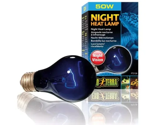 Світильник для тераріума ExoTerra Night Heat Lamp що імітує ефект місячного світла 50 W, E27 (для обігріву) (015561221269)