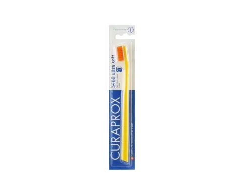 Зубна щітка Curaprox CS 5460 Ultra Soft Ультрам'яка D 0.10 мм Жовта з помаранчевою щетиною (CS 5460-01)