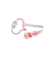 Прорезыватель Curaprox стимулятор для прорезывания временных зубов, розовый (Curababy girl)