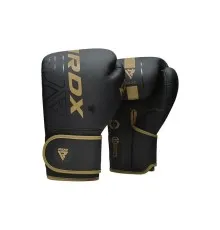 Боксерські рукавички RDX F6 Kara Matte Golden 10 унцій (BGR-F6MGL-10OZ)