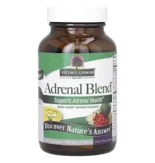 Травы Nature's Answer Здоровье надпочечников, Adrenal Blend, 90 вегетарианских кап (NTA-26590)