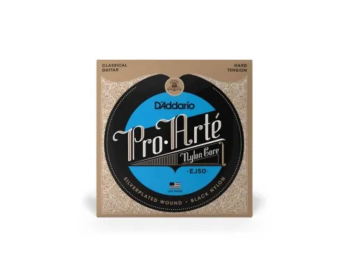 Струни для гітари D'Addario Pro-Arte Black Nylon Hard Tension (EJ50)