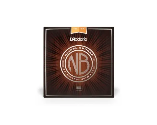 Струни для гітари D'Addario Nickel Bronze Light Top / Medium Bottom (12-56) (NB1256)