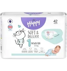 Підгузки Bella Happy Soft & Delicate Newborn 2-5 кг 42 шт (5900516605339)