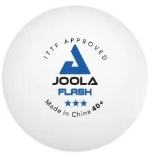 М'ячик для настільного теніса Joola Flash 40+ White 6 шт (40041) (930941)