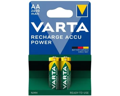 Акумулятор Varta AA 2600mAh * 2 NI-MH Power (5716101402)