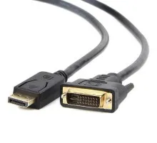 Кабель мультимедійний Display Port to DVI 24+1pin, 1.0m Cablexpert (CC-DPM-DVIM-1M)