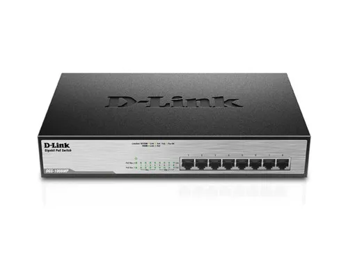 Комутатор мережевий D-Link DGS-1008MP