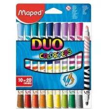 Фломастеры Maped Фломастеры Color Peps Duo (10 шт./20 цветов) (MP.847010)