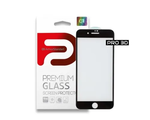 Скло захисне Armorstandart Pro 3D для Apple iPhone 8/7 Black (ARM55364-GP3D-BK)