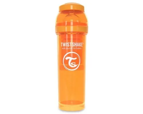 Пляшечка для годування Twistshake антиколькова 330 мл, помаранчева (24860)