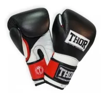 Боксерські рукавички Thor Pro King 10oz Black/Red/White (8041/02(Leather) B/R/Wh 10 oz.)