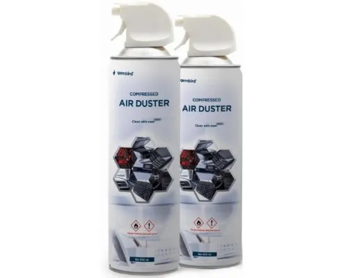 Стиснене повітря для чистки spray duster 600ml Gembird (CK-CAD-FL600-01)