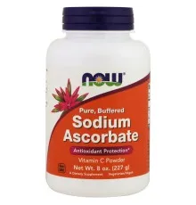 Вітамін Now Foods Аскорбат натрію, Sodium Ascorbat, порошок, 227 г (NOW-00760)