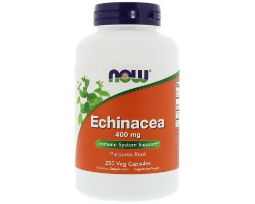 Травы Now Foods Эхинацея 400мг, Echinacea Purpurea, 250 капсул (NOW-04662)