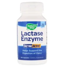 Витаминно-минеральный комплекс Nature's Way Формула Фермента Лактазы, Lactase Enzyme Formula, 100 Капсу (NWY-47110)