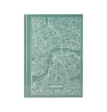 Книга записная Axent Maps London А4 в твердой обложке 96 листов в клетку Бирюзова (8422-516-A)