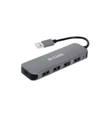 Концентратор D-Link DUB-H4 4xUSB2.0, USB2.0 (DUB-H4)