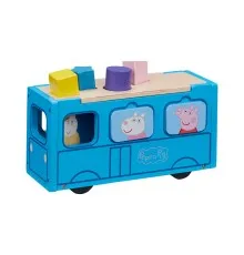 Ігровий набір Peppa Pig дерев'яний сортер - Шкільний автобус Пеппи (07222)