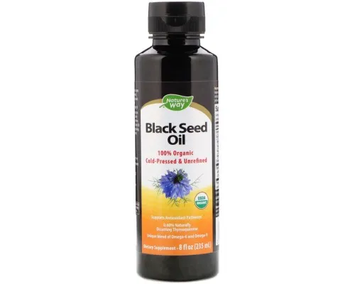 Травы Natures Way Органическое масло семян черного тмина, Black Seed Oil235 м (NWY-12322)