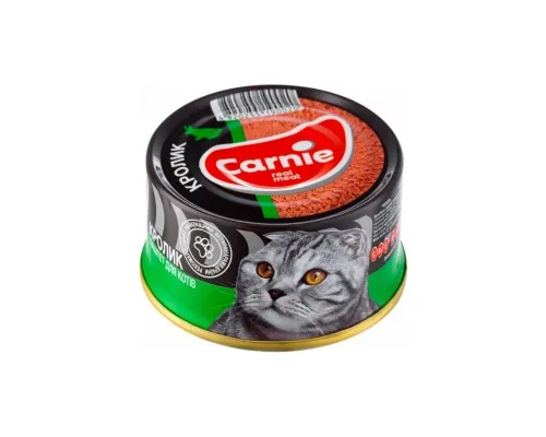 Паштет для котів Carnie мясний з кроликом 90 г (4820255190495)