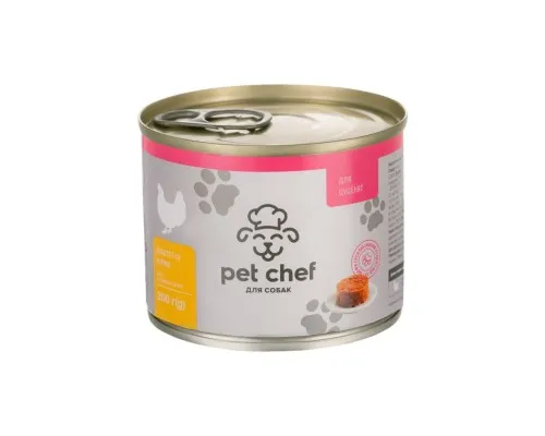 Консерви для собак Pet Chef паштет з куркою для цуценят 200 г (4820255190112)