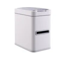 Контейнер для сміття JAH сенсорний прямокутний для туалетного паперу білий 7 л (6407)