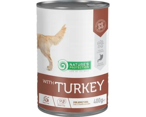 Консерви для собак Natures Protection with Turkey 400 г (KIK45601)