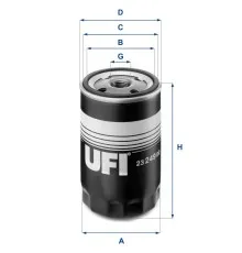 Фильтр масляный UFI 23.249.00