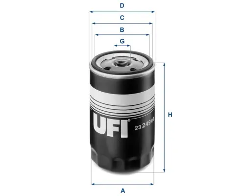 Фильтр масляный UFI 23.249.00