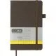 Книга записна Buromax Tweed 125x195 мм 96 аркушів в клітинку обкладинка зі штучної шкіри Сіра (BM.291163-09)