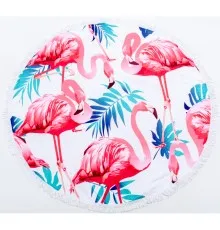 Полотенце MirSon пляжное №5054 Summer Time Light flamingo 150x150 см (2200003180688)