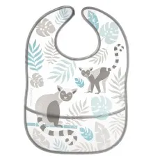 Слюнявчик Canpol babies Jungle с карманом Серый (9/238_grey)