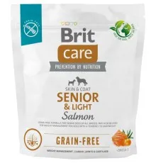 Сухой корм для собак Brit Care Dog Grain-free Senior&Light с лососем 1 кг (8595602558940)