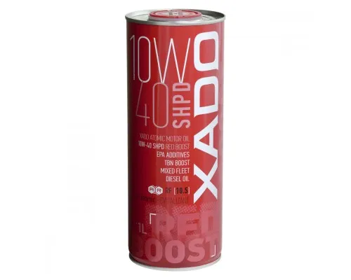Моторна олива Xado 10W-40 SHPD, Red Boost 1 л (ХА 26149)