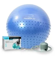 М'яч для фітнесу PowerPlay 4003 65см Синій + помпа (PP_4003_65_Blue)