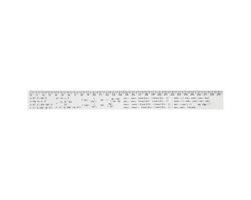 Линейка Economix 30 см алгебраические формулы, печатная (E81330-03)
